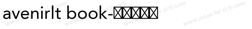 avenirlt book字体转换